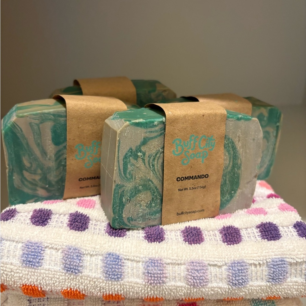 Buff City Bar Commando Soap for Luxurious Bath